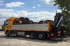 Camion avec bras de grue